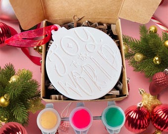 Christmas bauble inspired painting kit - Christmas Eve box - Christmas activities- Christmas craft ideas - Christmas gifts- Joy to the world
