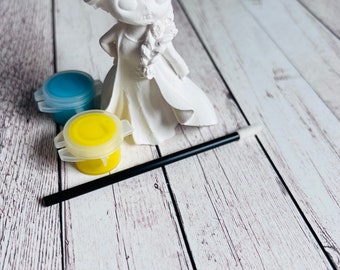 Paint your own plaster of Paris 3D Princess ice queen Elsa - Activity set - Childrens Gifts - Gift - Painting - Party favour - decor