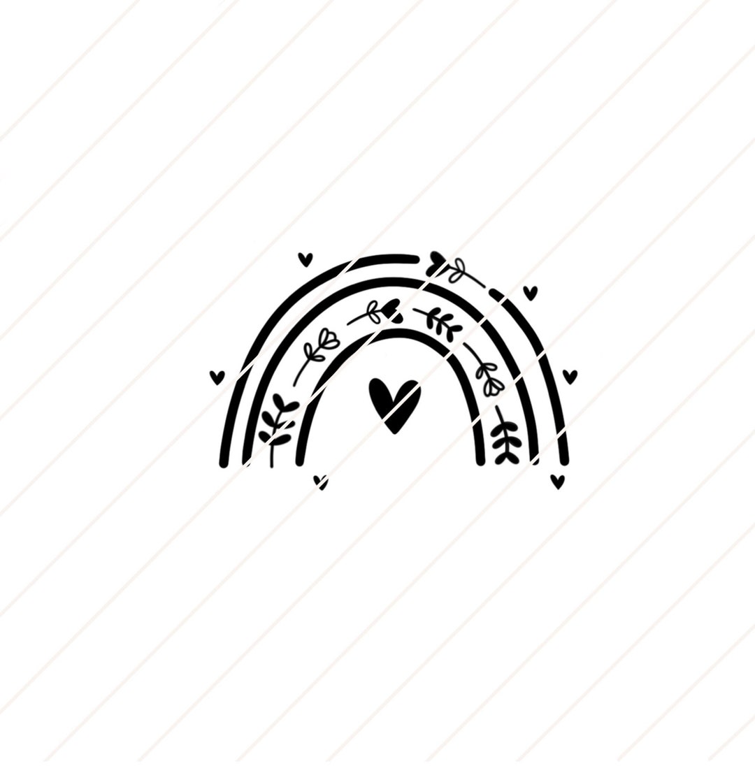 Happy Heart Bow Plotter File as PNG, SVG and DXF - Etsy