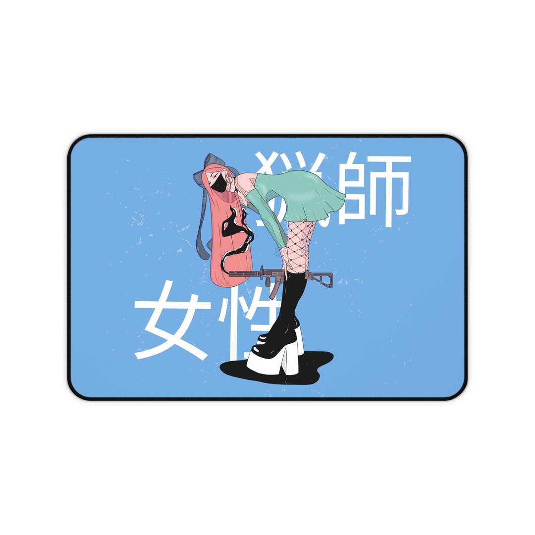 Japanese Desk Mat Japanese Desk Accessories Tokyo Desk Mat Etsy