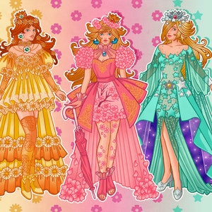 Flower Star Trio 11&quot;x17&quot; Art Print