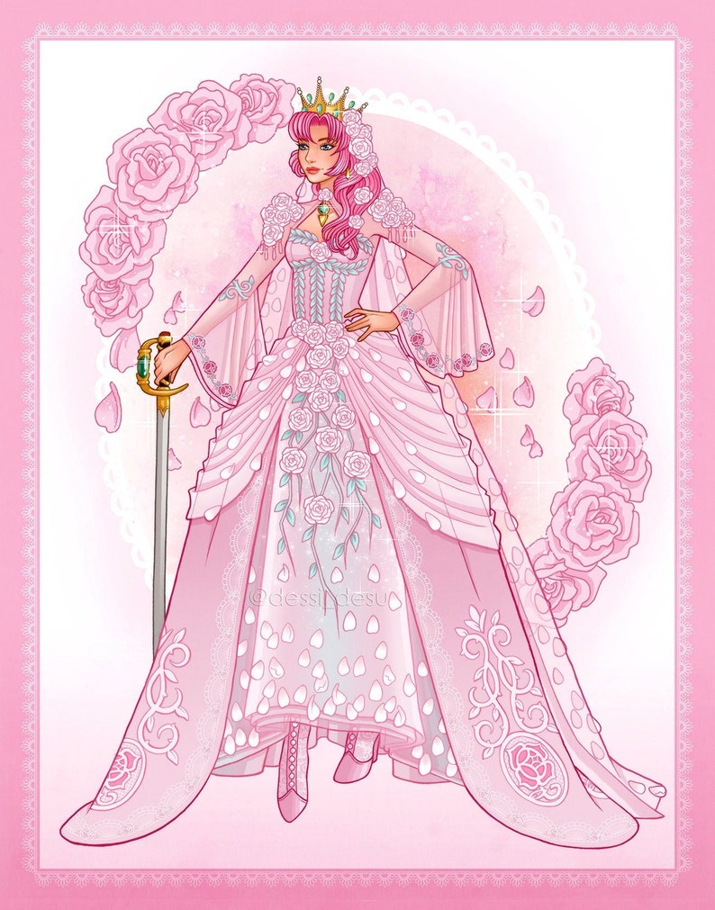 Utena Rose Bride Revolutionary Girl Utena 11"x14" Art Print - Etsy