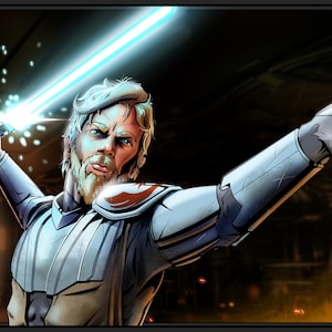 Clone Wars: Kenobi Poster ~ Stylized Star Wars Obi-Wan Kenobi Print