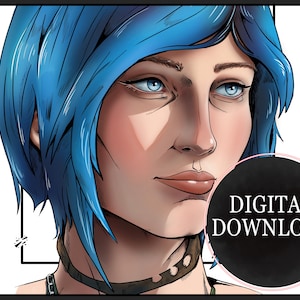 Life is Strange: Chloe Price Poster ~ Original handgezeichneter Illustrierter Videospiel-Druck | Life is Strange Chloe Price Fan Art
