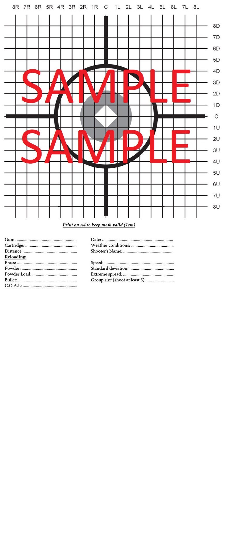 Long Range Target Scope Sight in Target Target for Long - Etsy