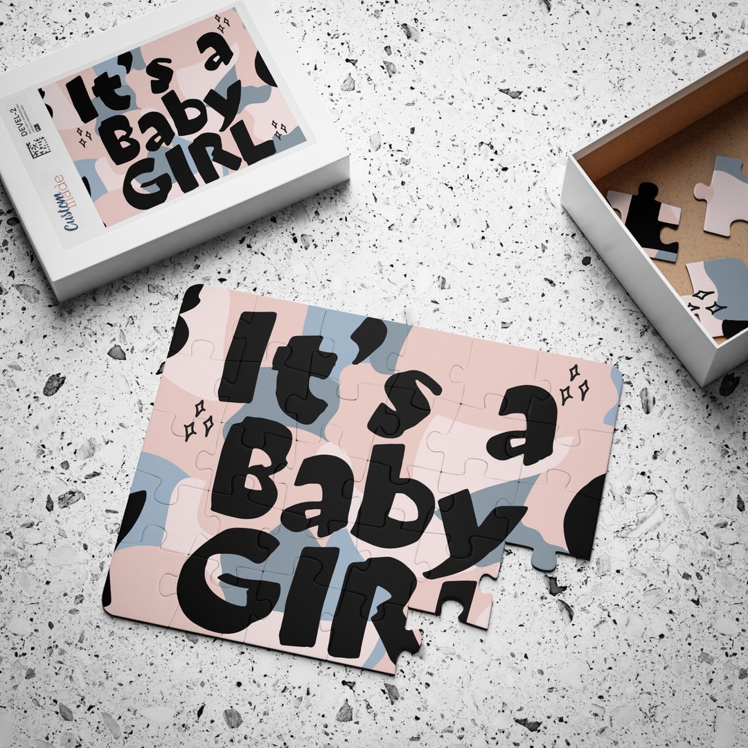 Gender Reveal Puzzle for Kids and Families, 30-piece IT'S A GIRL - Etsy
