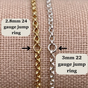 14k Gold-Filled & .925 Sterling Silver 1.8mm x 2mm double link cable chain, Bulk, Wholesale by the foot, perfect for permanent jewelry