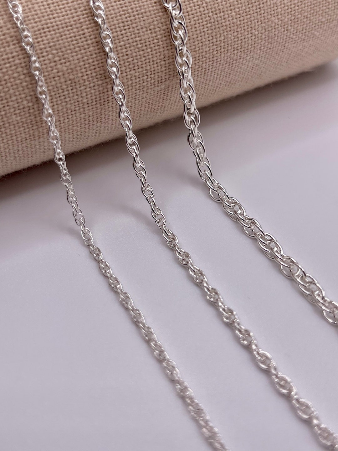 Silver Rop Chain Sterling Silver Rope Chain, 2mm, 3mm, 4.5mm, Bulk, Wholesale by the ...