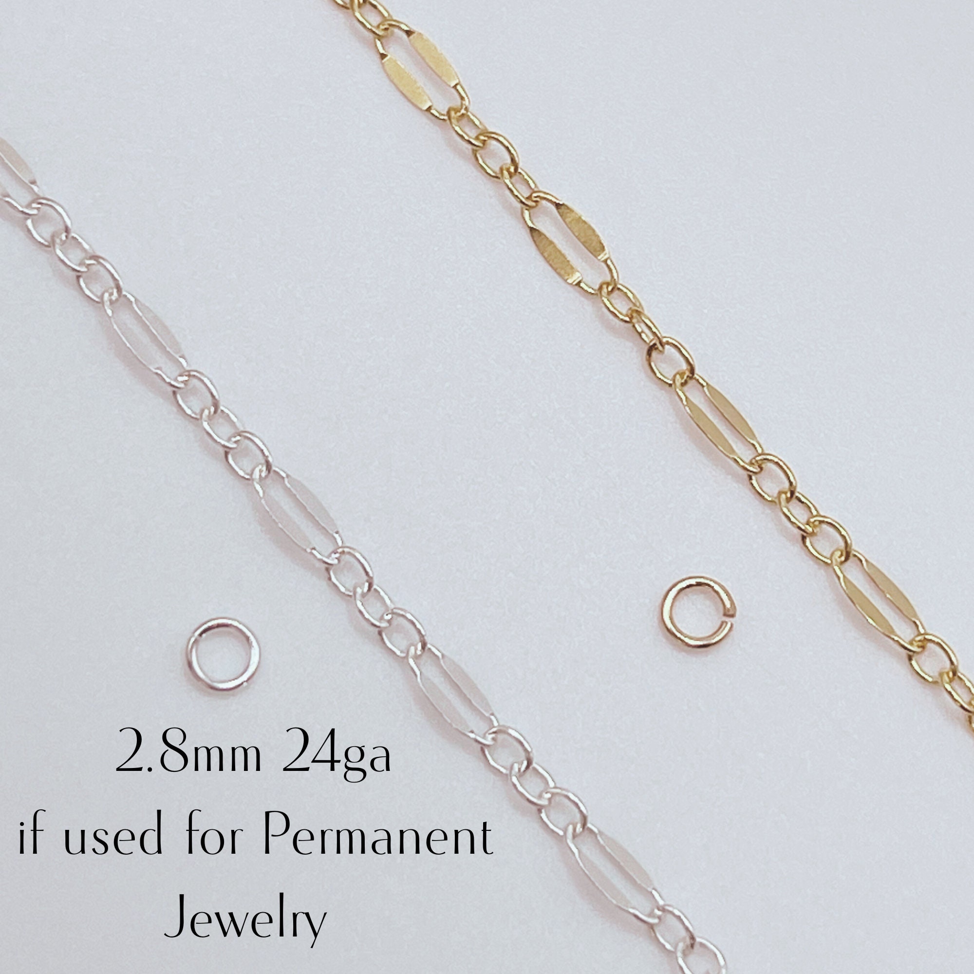 14K GOLD FILLED Chain by the Foot Permanent Jewelry Chain Proudly Made in  USA 63 Different Chains Options Listing A 