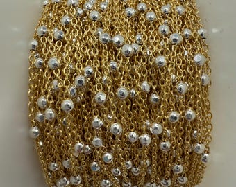14K Solid Gold 2.0 mm Lip Chain By the Inch | Gold Permanent Jewelry Chains | Wholesale Bulk Chains for Jewelry Making