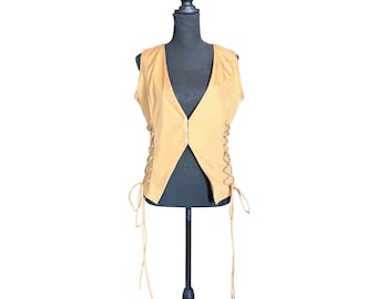 Tan Corseted Vest