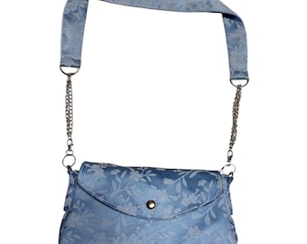 Floral Blue Shoulder Bag