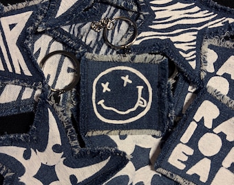 Upcycled Denim Keychains