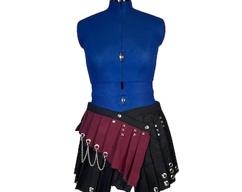 Purple and Black Cheetah Skirt