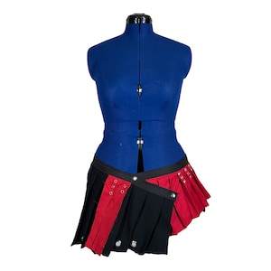 Red and Black Mini Skirt