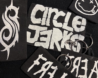 Upcycled Fabric Band Keychains