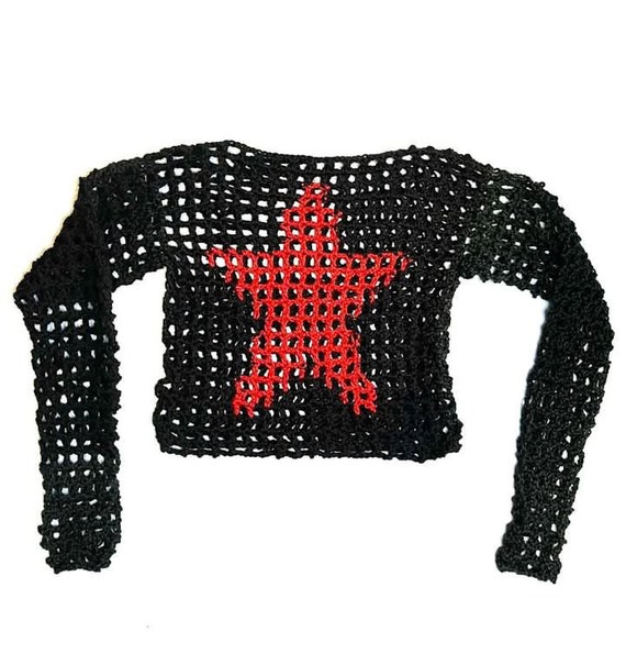 Star patterned shop sweater