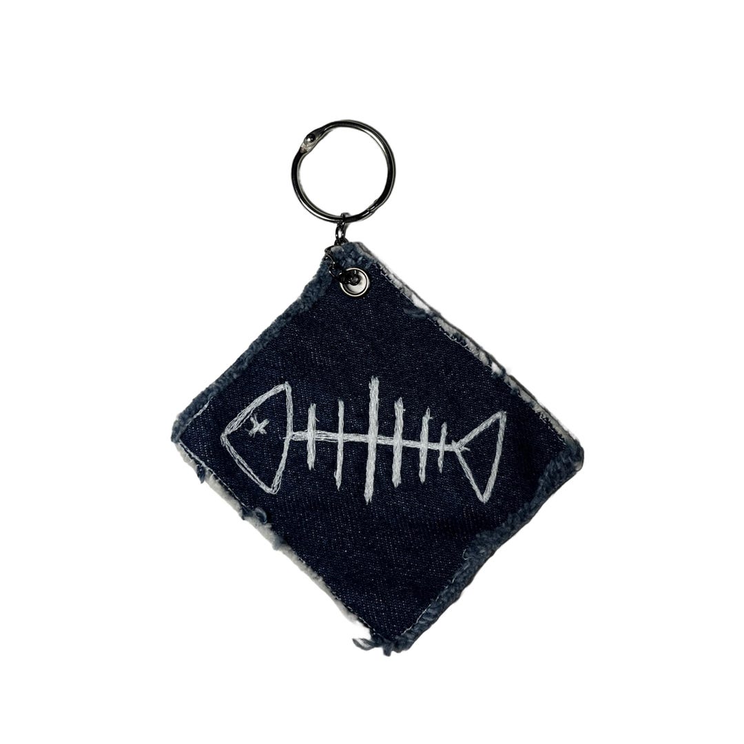 Fish Bones Keychain - Etsy