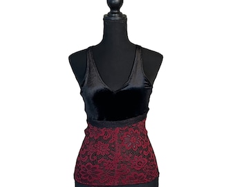 Velvet Lace Tank