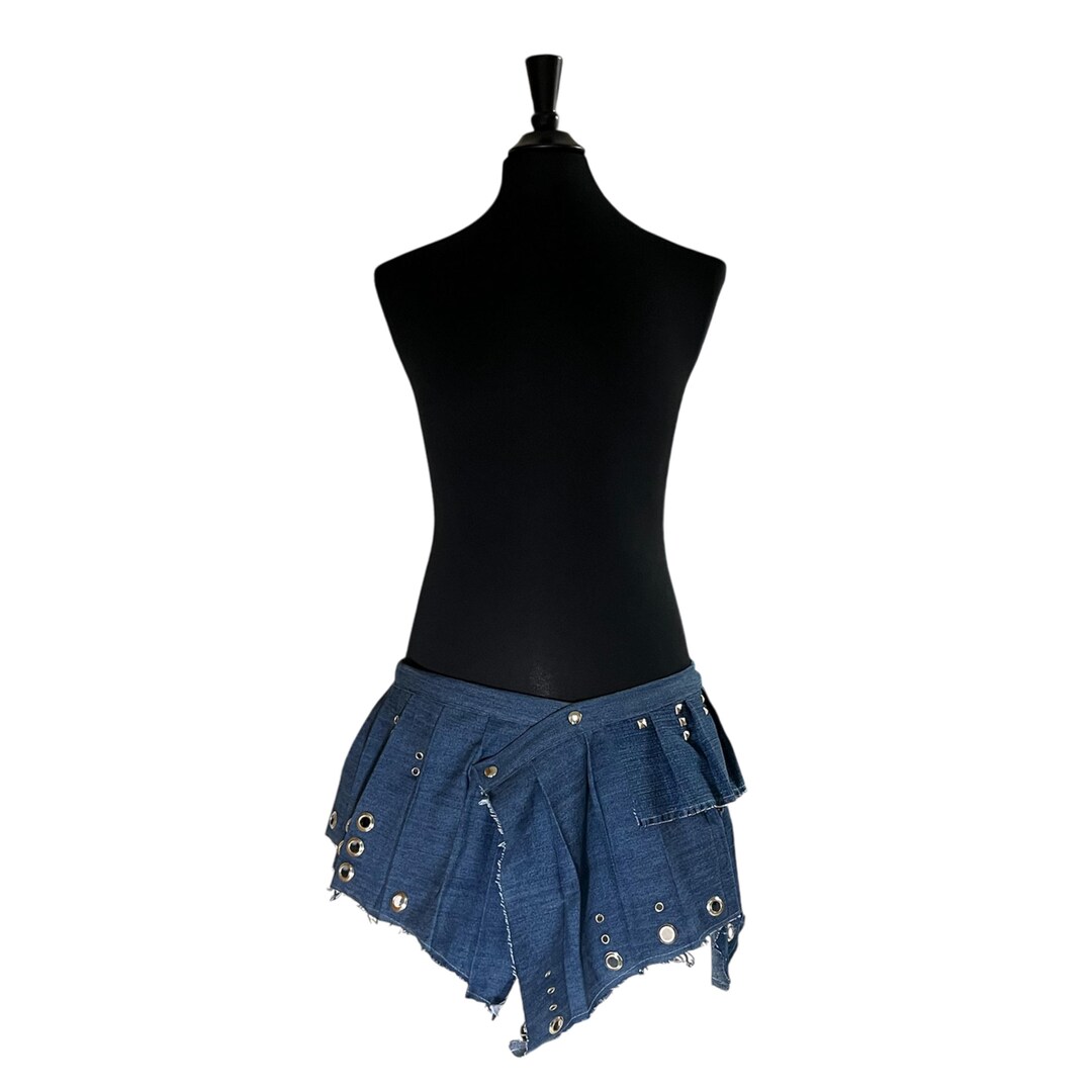 Denim Dream Pleated Skirt