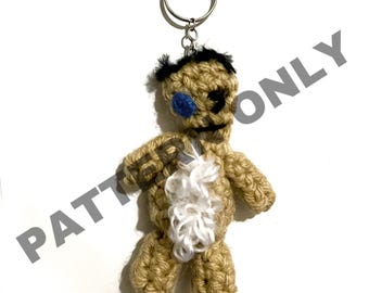 PATRÓN DE GANCHILLO Llavero de muñeca Korn Issues
