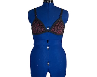 Distressed Cheetah Print Bralette