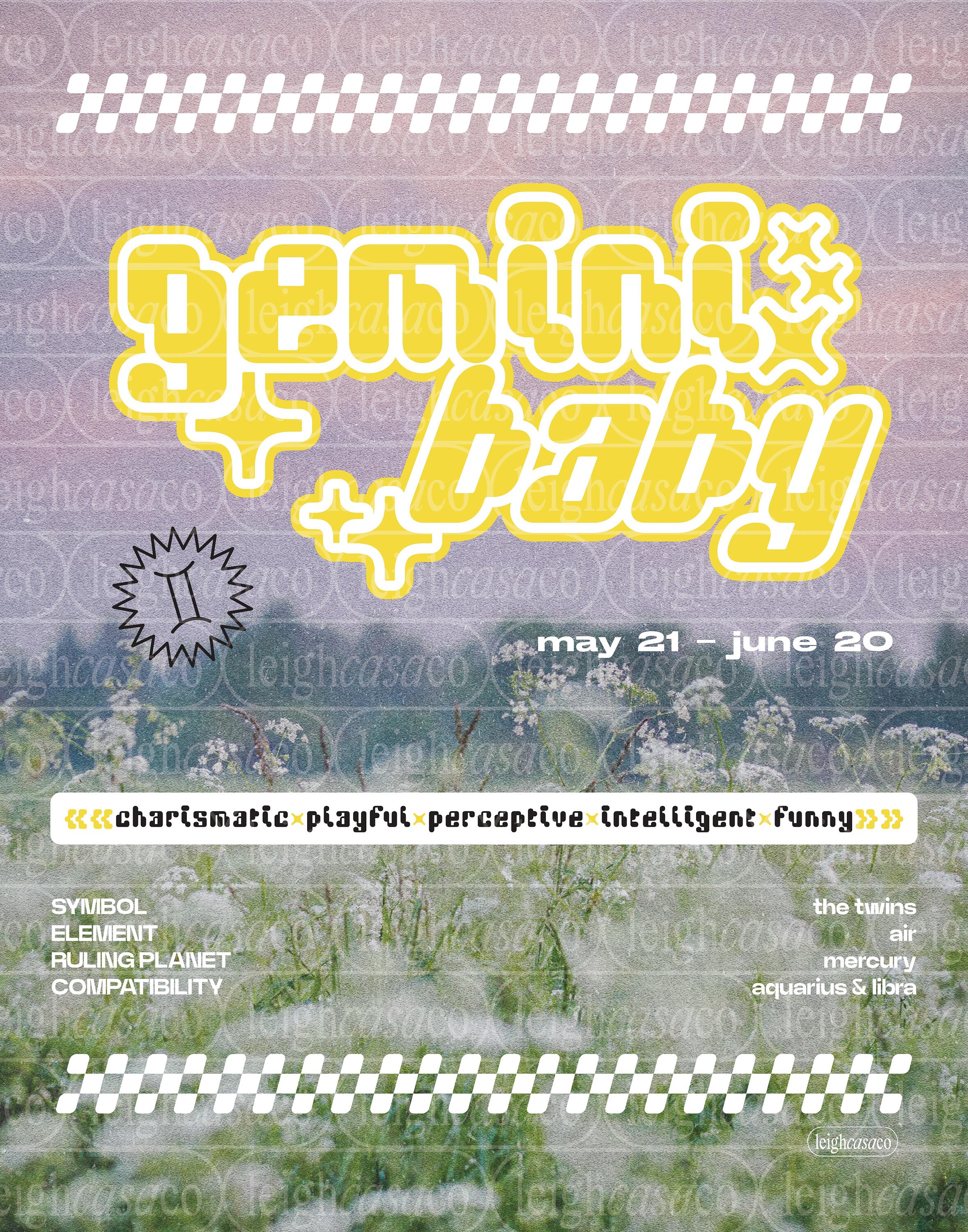 Gemini Zodiac Wall Print, Y2K Aesthetic, Digital Poster Download Print ...