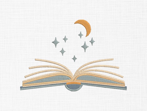 Books are Magic Embroidery Pattern