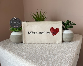 Pochette coton « Mère-veilleuse »