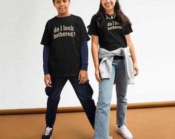 Ser jag störd ut? Rolig barn-T-shirt - Kul - Mode - Klassisk ungdomst-T-shirt