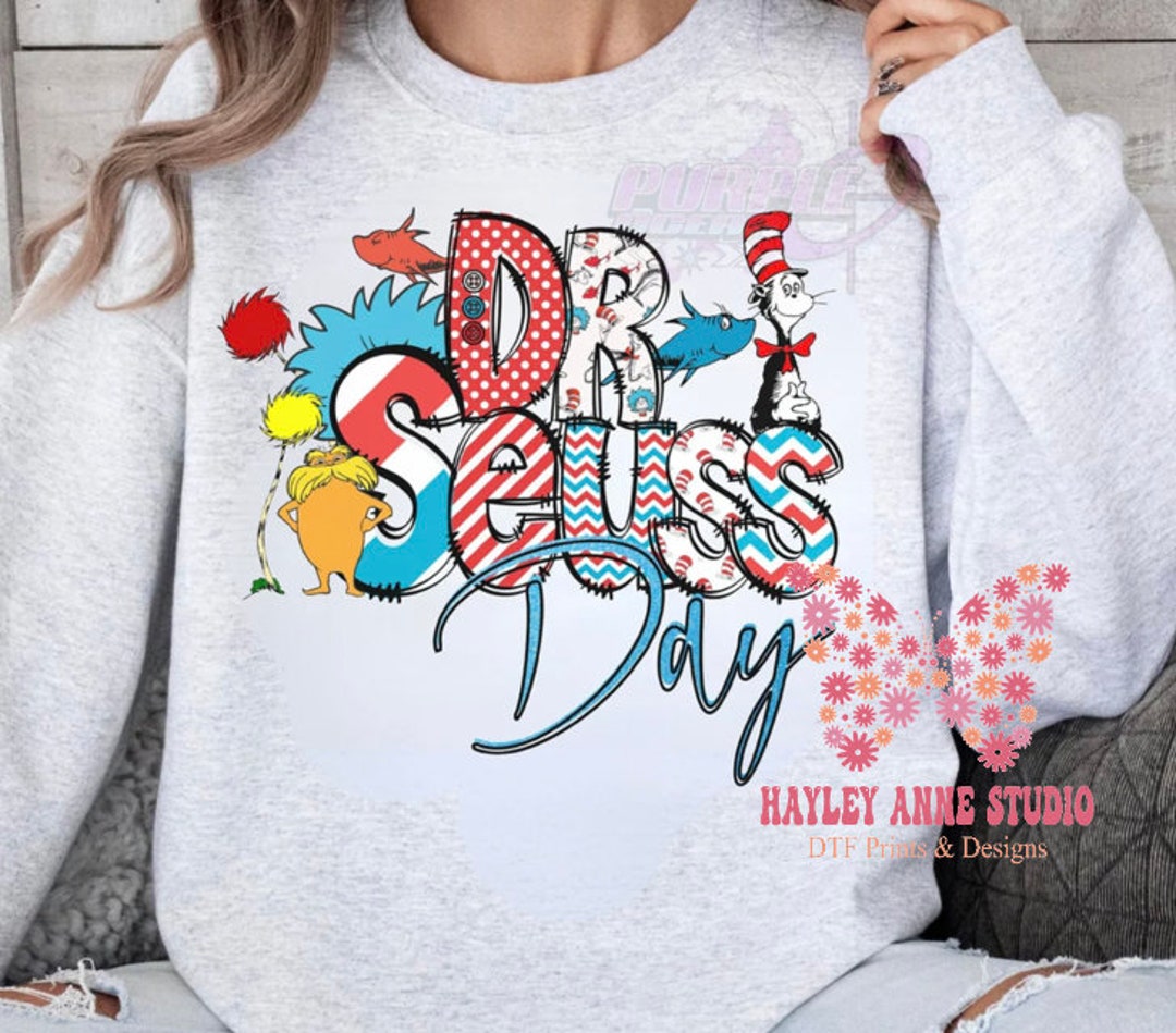 Dr Suess Day, Dr Seuss, Read Across America, Education, DTF Print ...