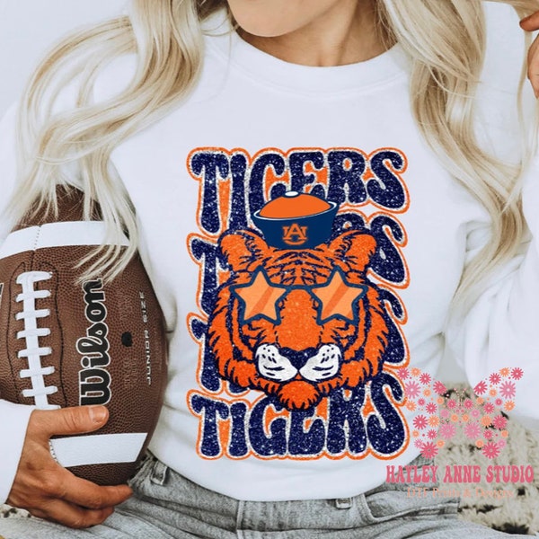 Auburn Tigers w/ Tiger, Auburn, Auburn tigers, Football Dtf, DTF Print, Ready to Press, Transfer Ready To Press, Heat Transfer, Dtf transfer