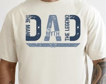 Dad Man Myth Legend, dad, father, DTF Print, Ready to Press,  Dtf Transfers Ready To Press, Heat Transfer, Ready For Press