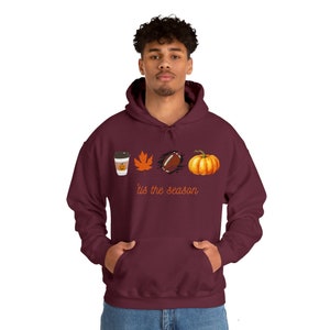 Tis The Season, Fall Coffee hoodie, Hot Coffee, Coffee Lovers, Fall hoodie, Pumpkin Latte Drink, Thanksgiving,Pumpkin Spice Hoodie