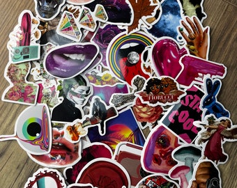 25/50 Vintage Cool Stickers // Artistic // Interesting Stickers //  Vinyl Stickers // Waterproof Stickers // 9