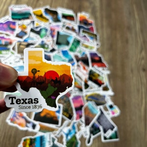 25/50 Stickers États d'Amérique // États-Unis // Stickers de Voyage // Stickers Vinyle // Stickers Imperméables // 22