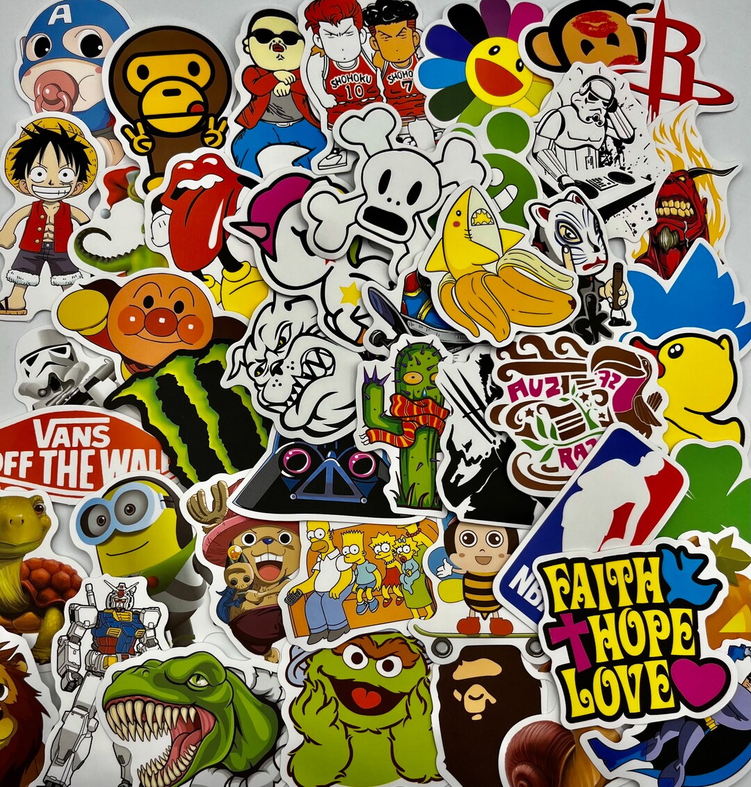Random Cool Stickers // Vinyl Stickers // Waterproof Stickers // B