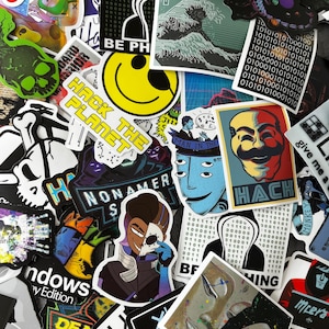 Adesivi Hacker Graffiti // Adesivi Graffiti // Adesivi fantastici // Adesivi artistici // Adesivi interessanti // 31