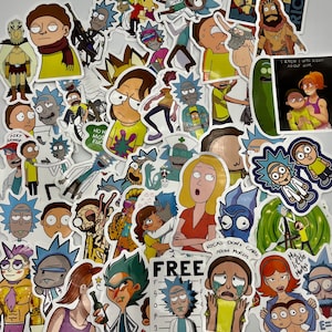 Random Cool Stickers // Vinyl Stickers // Waterproof Stickers // Rick and Morty