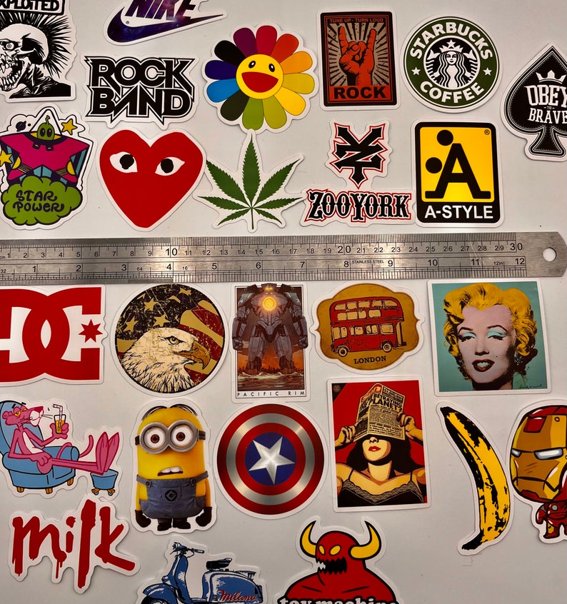 Random Cool Stickers // Vinyl Stickers // Waterproof Stickers // E