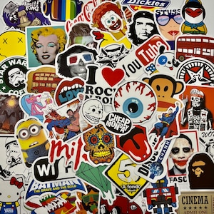 Random Cool Stickers // Vinyl Stickers // Waterproof Stickers // E-Style