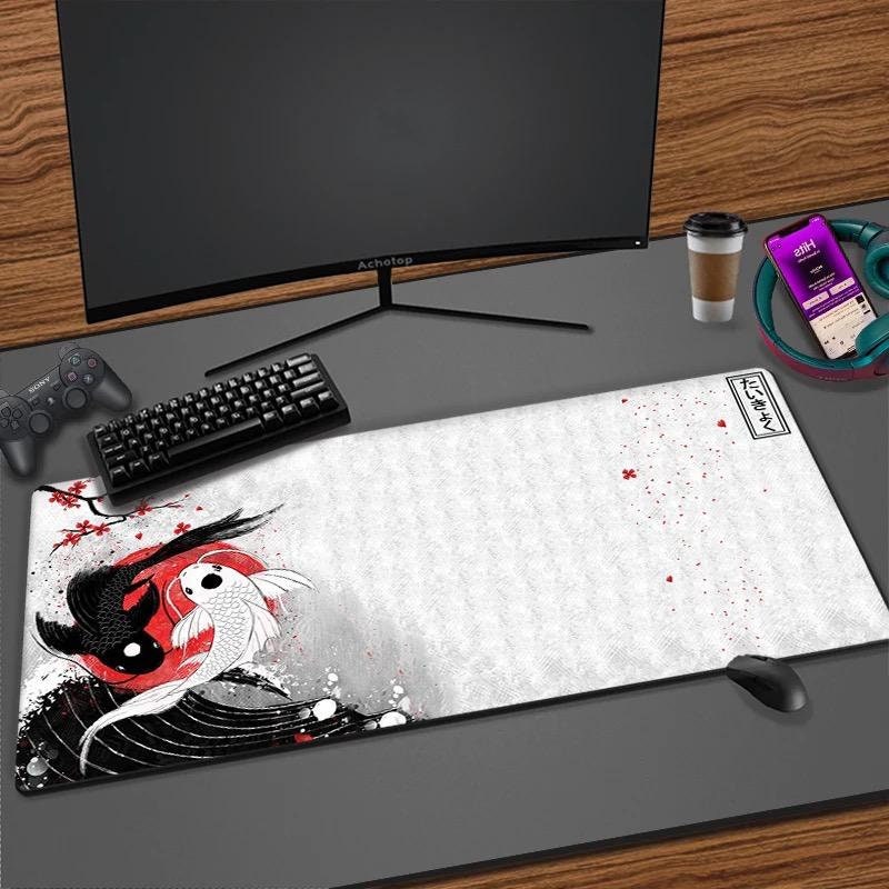 Discover Japanese Gaming Mouse Pad, Yin Yang Fish Mouse Mat, Gaming Desk Mat