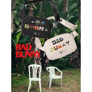 Bad Bunny Albums Debi Tirar Mas Fotos Fanny Pack, Reggaeton Bad Bunny Merch, Conejo Malo, Benito Limited Edition Bag