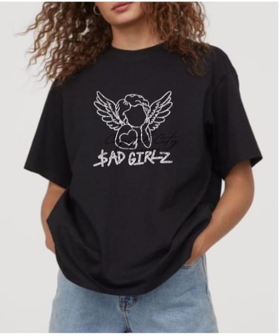 Junior H Sad Girlz Tour Silver Glitter Shirt, Mexican