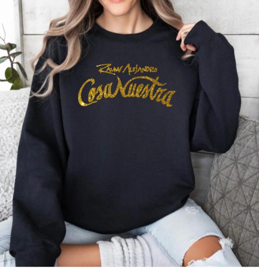 Raw Alejandro Gold Glitter Sweatshirt, Concert Sweatshirt, Rauw ...
