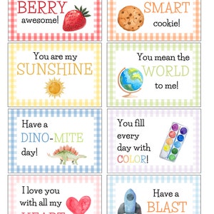 Lunchbox Notes (Printable)