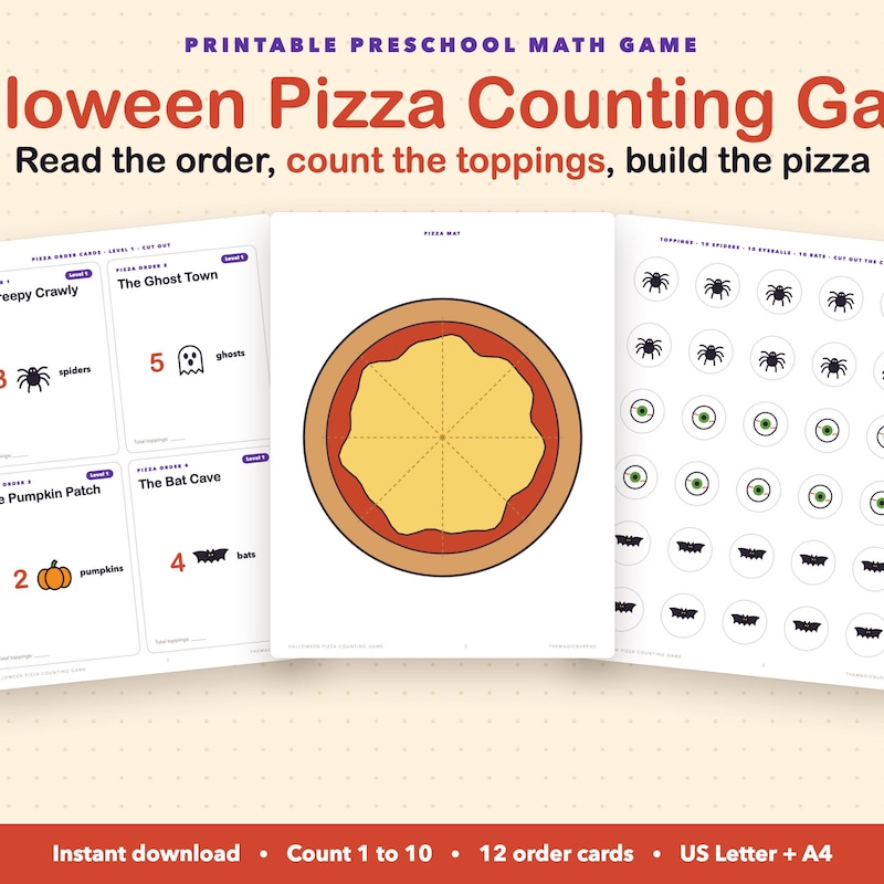 Customizable Pizza Box Label Pizza Halloween Bag - Etsy UK