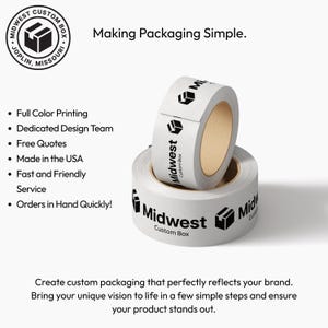 Custom Branded Packaging Tape – Personalized Self-Adhesive Shipping Tape for Business Promotion & Secure Packages