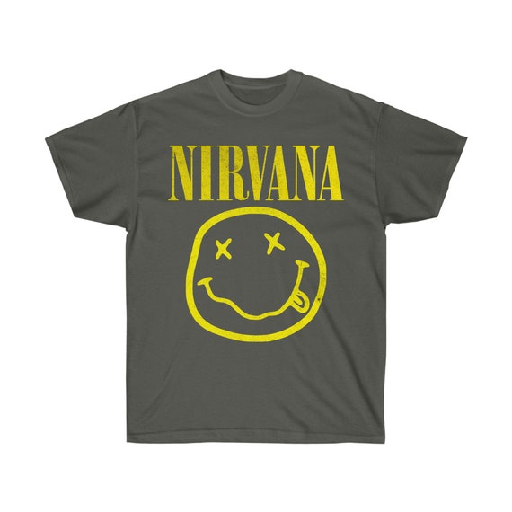 Vintage Nirvana Cotton T-shirt Rock With Nirvana's Smile - Etsy