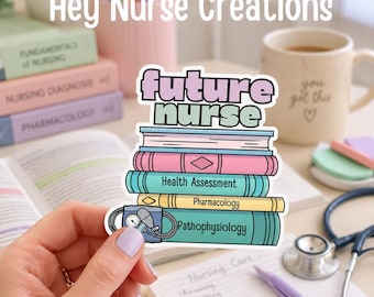 Future Nurse Sticker: Funny Nursing School Waterproof Decal